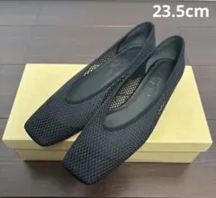 LE TALON ルタロン　スクエアネットフラットシューズ　23.5cmのサムネイル