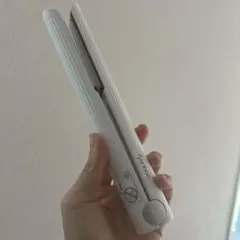 ホワイト ストレートヘアアイロン コンパクト