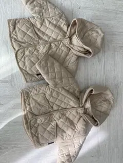 ベージュ キルティング アウター 2着セット
