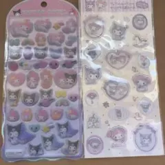 クロミ マイメロ シール コットンパフィー すりガラス風