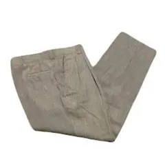 HUGO BOSS パンツ ベージュ　リネン　コットン　ビッグサイズ　54サイズ