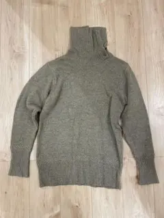 Honor gathering ウール混紡 タートルネックセーター