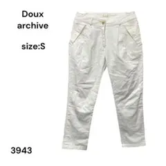 ドゥアルシーヴ　Doux archives パンツ　カジュアル　Ｓ　おしゃれ　綿