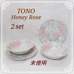 花柄★TONO★Honey Rose★陶器　皿/プレート★１１枚セット　未使用 2026年最新】tono honey roseの人気アイテム - メルカリ
