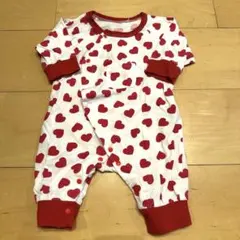 ベビー ロンパース ハート柄 60〜70cm