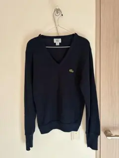 LACOSTE Vネックニット ネイビー