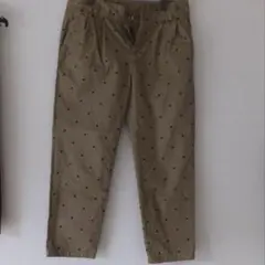ドット柄 カジュアルパンツ