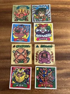 ビックリマン 旧ビックリマン　シール　無印　まとめ売り　8枚 当時物　パチ