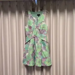 TOPSHOP フラワープリント ノースリーブミニワンピース