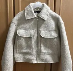 ZARA ブークレクロップド ジャケット XS