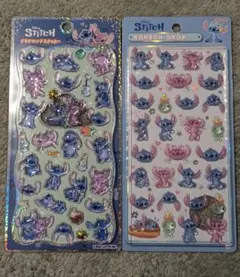 ボンボンドロップシール／プチドロップステッカー スティッチ2枚セット【正規品】