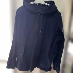 ユニクロ　コットンパーカ　ネイビーLサイズ
