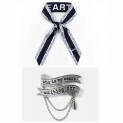 BTS 公式 JIMIN ジミン MUSE タイスカーフ ＆ ピンブローチ