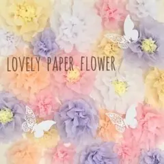 お花紙会飾り付け　春お花さくら　入園式　誕生日会　パーティーセット　バルーン