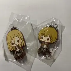 進撃の巨人アルミン　クリスタキャラクター ストラップ 2個セット