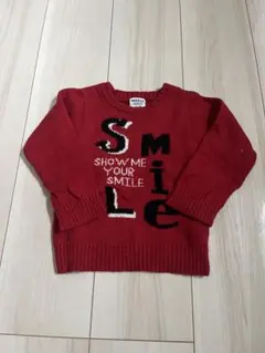 BREEZE 赤 ニットセーター 90