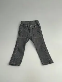 ブランシェス　100㎝　ストライプ柄のグレー長ズボン　子供服