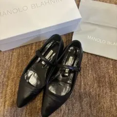 MANOLO BLAHNIK メリージェーン　ブラック