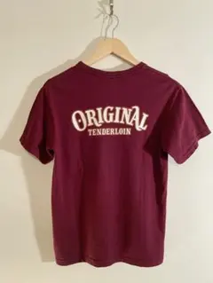 TENDERLOIN バーガンディ Tシャツ イーグル　ポケT サイズS