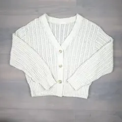 GU カーディガン　レディース　ホワイト
