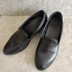 【GRL】厚底 ローファー パンプス ブラック レザー ヒール 黒