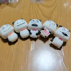 ごきげんパンダのソフビコレクション カプセルトイ 5種類セット