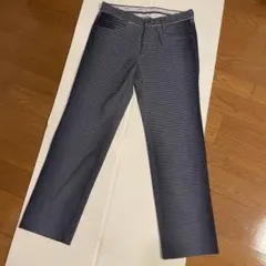 【美品】アシュワース 通年 ゴルフ メンズパンツ グラデーション チェック柄 黒