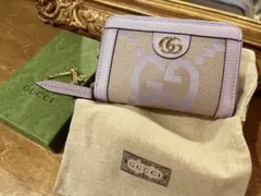 GUCCI GGマーモント 財布 薄紫 コインケース カードケース 名刺入れ