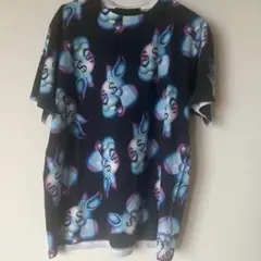 ミルクボーイ　うさぎ総柄　Tシャツのサムネイル