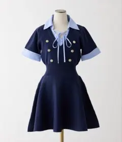 ベリアミミ アメスリツイードミニワンピース ネイビー 完売品 - メルカリ