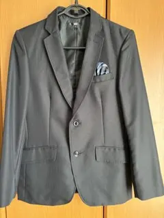 ストライプスーツ 165サイズ ダークグレー、ブラック