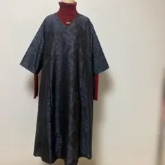 着物リメイク ワンピース 大島紬