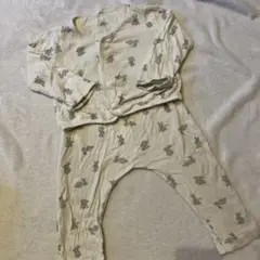 PETIT BATEAU オーガニックコットン ベビーパジャマ 18ヶ月 うさぎ