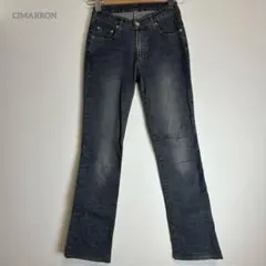【シマロン】デニムパンツ インディゴ XS相当 スタッズ 美脚 スペイン製のサムネイル