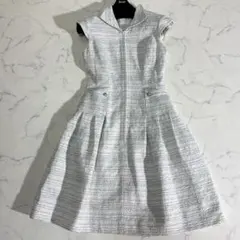 美品　Rene TISSUE社　ジュリア　ツイードワンピースのサムネイル