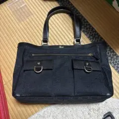 GUCCI グッチ GGキャンバス トートバッグ ブラック