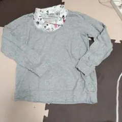 Scolar グレー 長袖 Tシャツ M