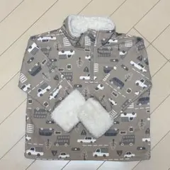 ♡Blue Mart♡キッズ ハーフジップ フリースジャケット 乗り物柄