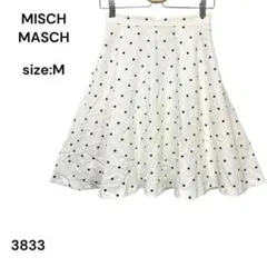 ミッシュマッシュ　MISCH MASCH スカート　ひざ丈　ドット柄　Ｍ