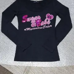 スパンコール付きTシャツ　M