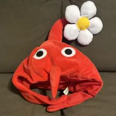 ピクミン 赤ピクミン 被り物 帽子　pikmin ぴくみんのサムネイル