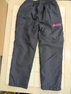 LOGOS 120cm キッズ ロングパンツ 裏フリース 紺色のサムネイル