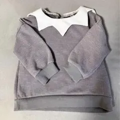子供服　トップス　グレー　冬　90