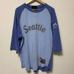 00s NIKE MLB シアトル マリナーズ ラグラン Tシャツ 七分袖 古着