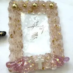 ハンドメイドホイップデコ硬質トレカケース　天使のはね　推し活