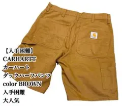 【大人気】Carhartt WIP ダック ハーフパンツ ブラウン ペインターのサムネイル