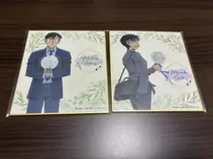 名探偵コナン 高木渉、佐藤美和子 トムス 花束 色紙&シール セット