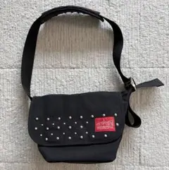 ▶美品▶マンハッタンポーテージ 限定品シルバースタッズ付き ショルダーバッグ 黒