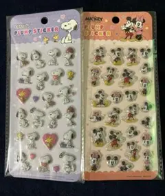 ◇◆新品◇◆ぷくぷくシール　スクーピー　ミッキー　2枚セット