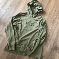 POLER camp vibes ポーラーオリーブ色 パーカー Mサイズのサムネイル